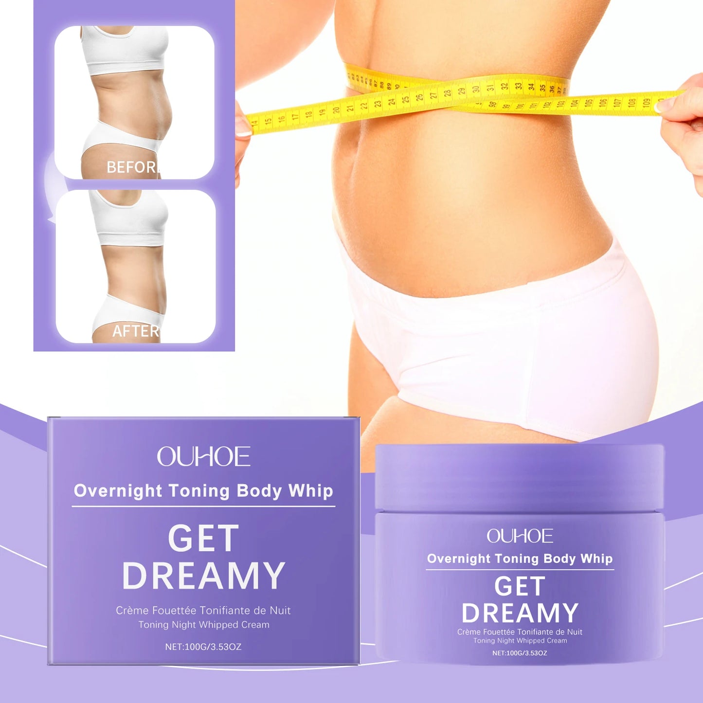 Overnight Toning Whip Get Dreamy Overnight Toning Body Whip Toning Whip for Loose Skin Overnight Toning Body Firming Sliming